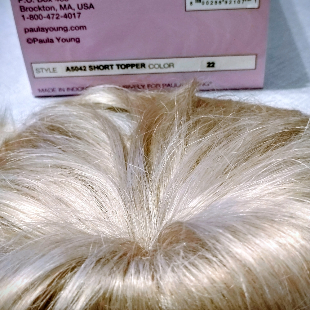 Paula Young Blonde Clip-In Hair Topper - Natural Blonde - Picture 7 of 11